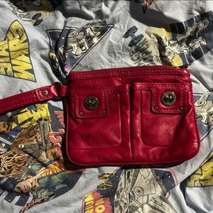 MARC by  MARC JACOBS HOT PINK LEATHER WRISTLET